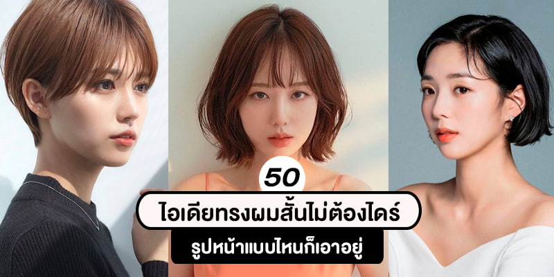 50 ไอเดียทรงผมสั้นไม่ต้องไดร์ รูปหน้าแบบไหนก็เอาอยู่ – Akeru